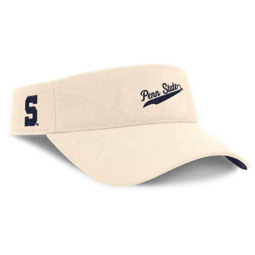 Nike Natural Penn State Nittany Lions Primetime Ace Adjustable Visor In Brown