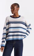 Brodie Pure Cashmere Funky Stripe 100% Cashmere Sweater