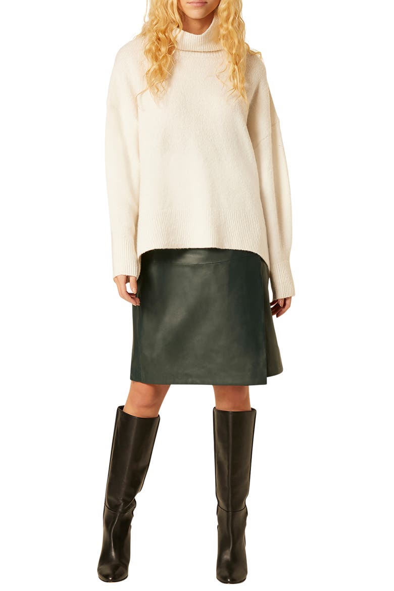 Nina Turtleneck Sweater, Alternate, color, WINTER WHITE