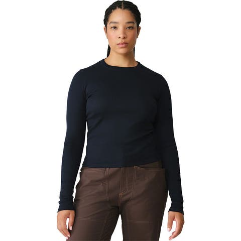 Ribbed Merino Long-Sleeve T-Shirt - Women
s
