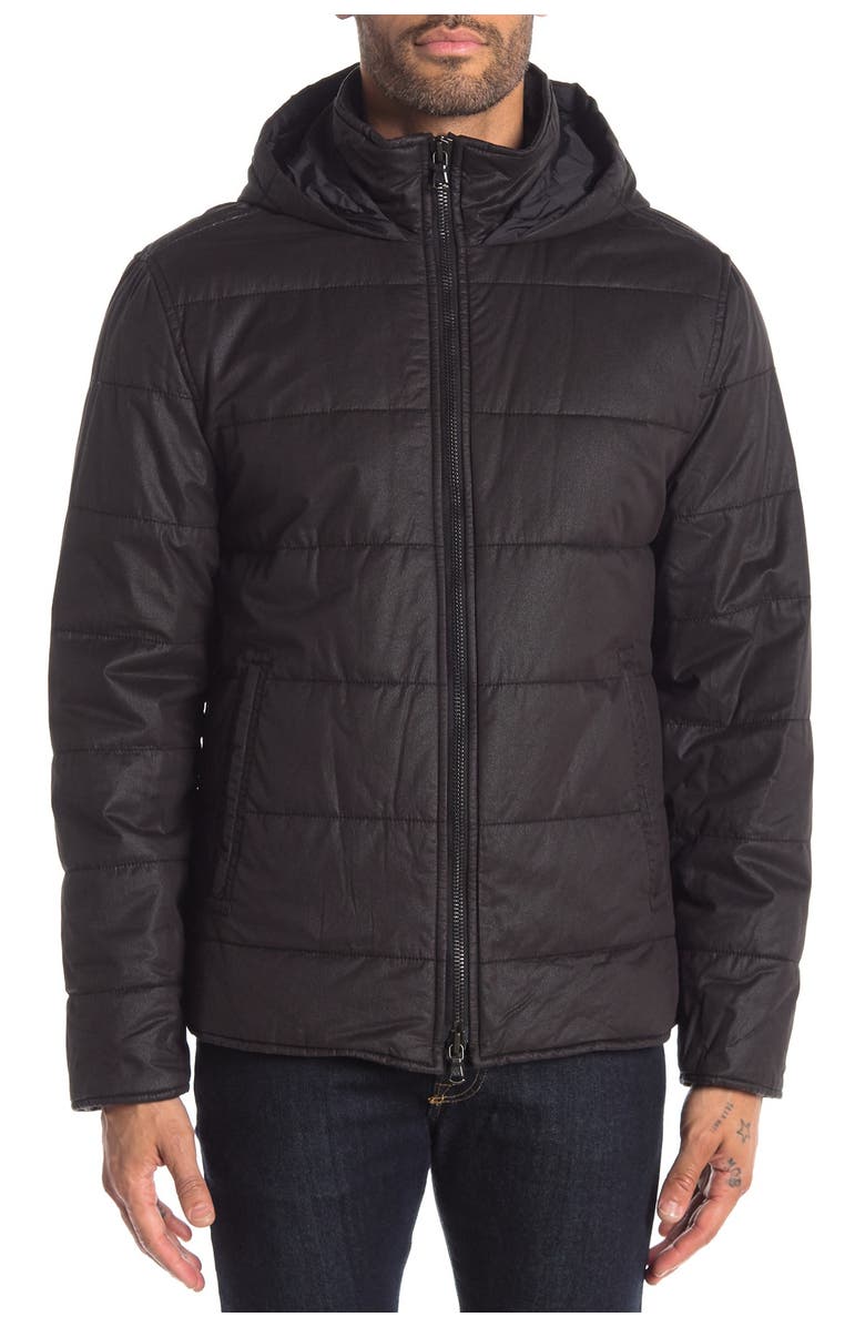 John Varvatos Star USA Quilted Puffer Hooded Jacket, Alternate, color,