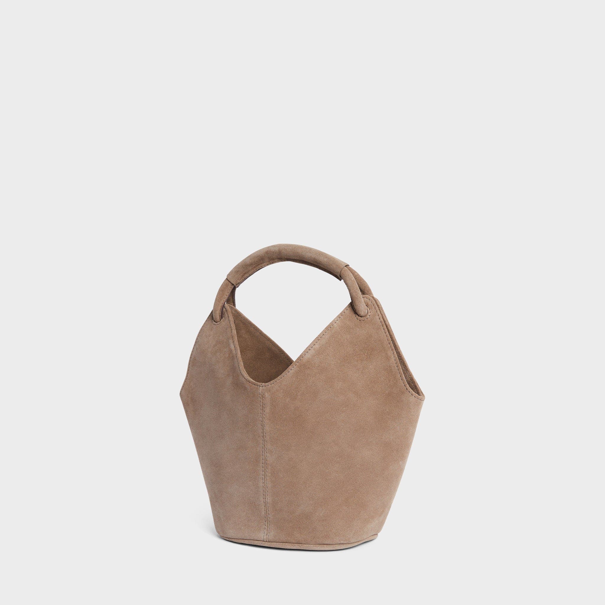 Mia Top Handle Leather Bag, Alternate, color, Clay Suede