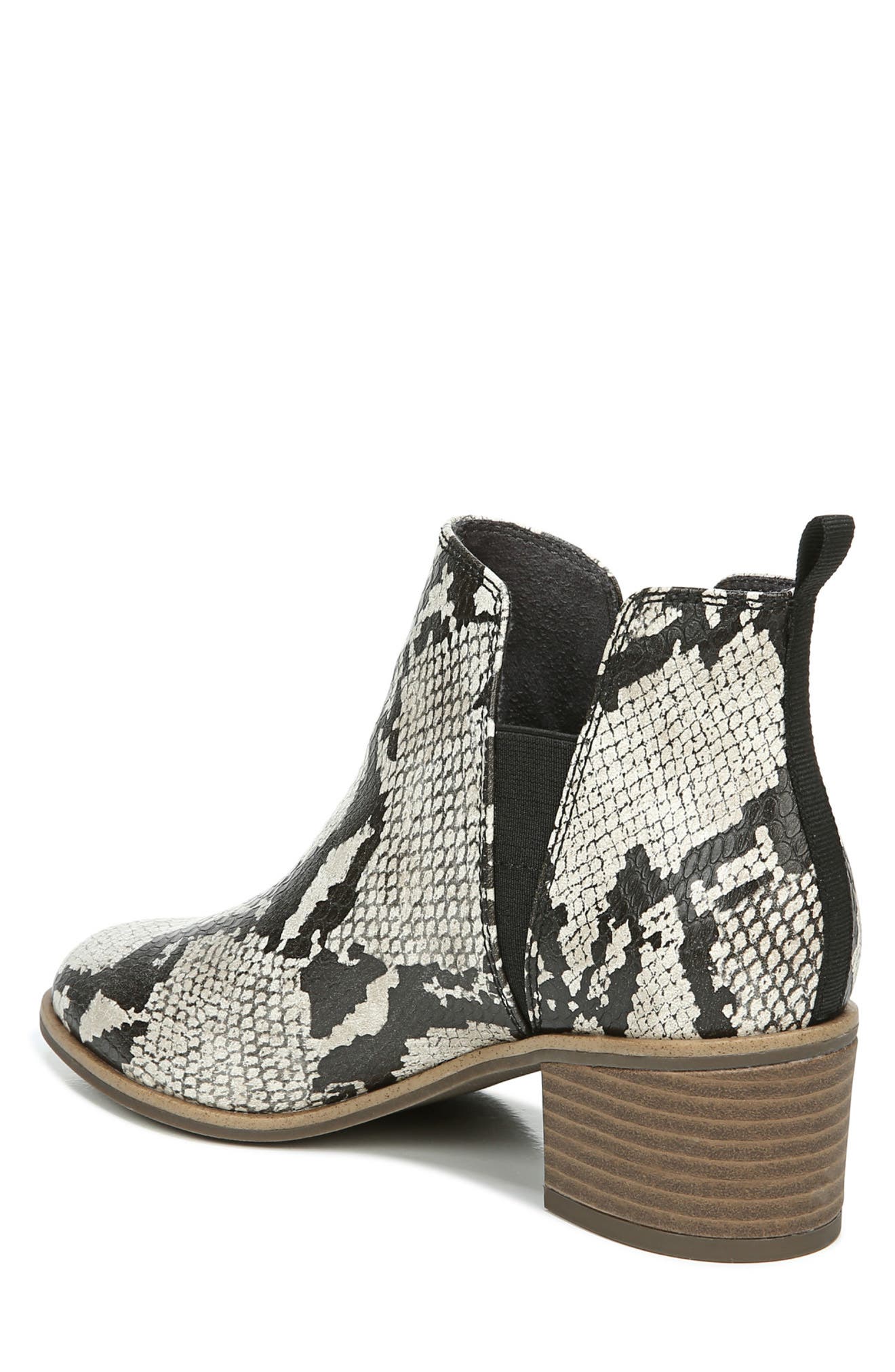 Dr. Scholl's Teammate Pointed Toe Snakeskin Embossed Ankle Bootie, Alternate, color, 
