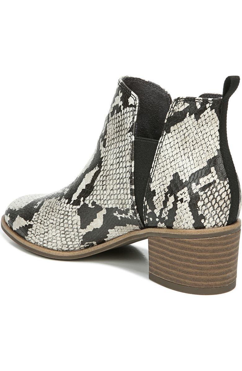 Dr. Scholl's Teammate Pointed Toe Snakeskin Embossed Ankle Bootie, Alternate, color,