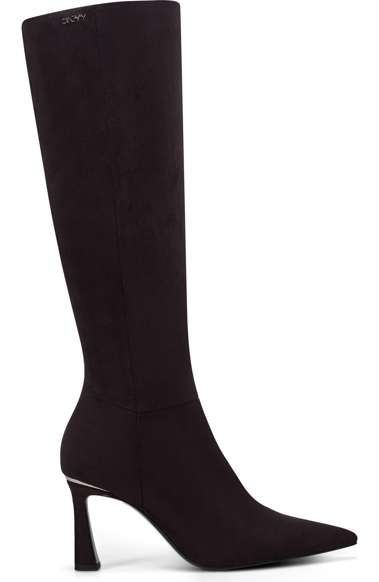DKNY Cainon Pointed Toe Knee High Boot, Alternate, color, Brown