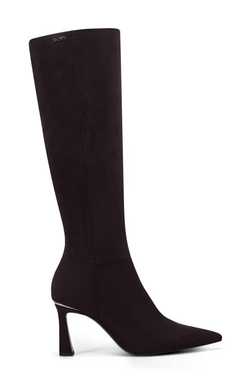Dkny Cainon Pointed Toe Knee High Boot In Brown