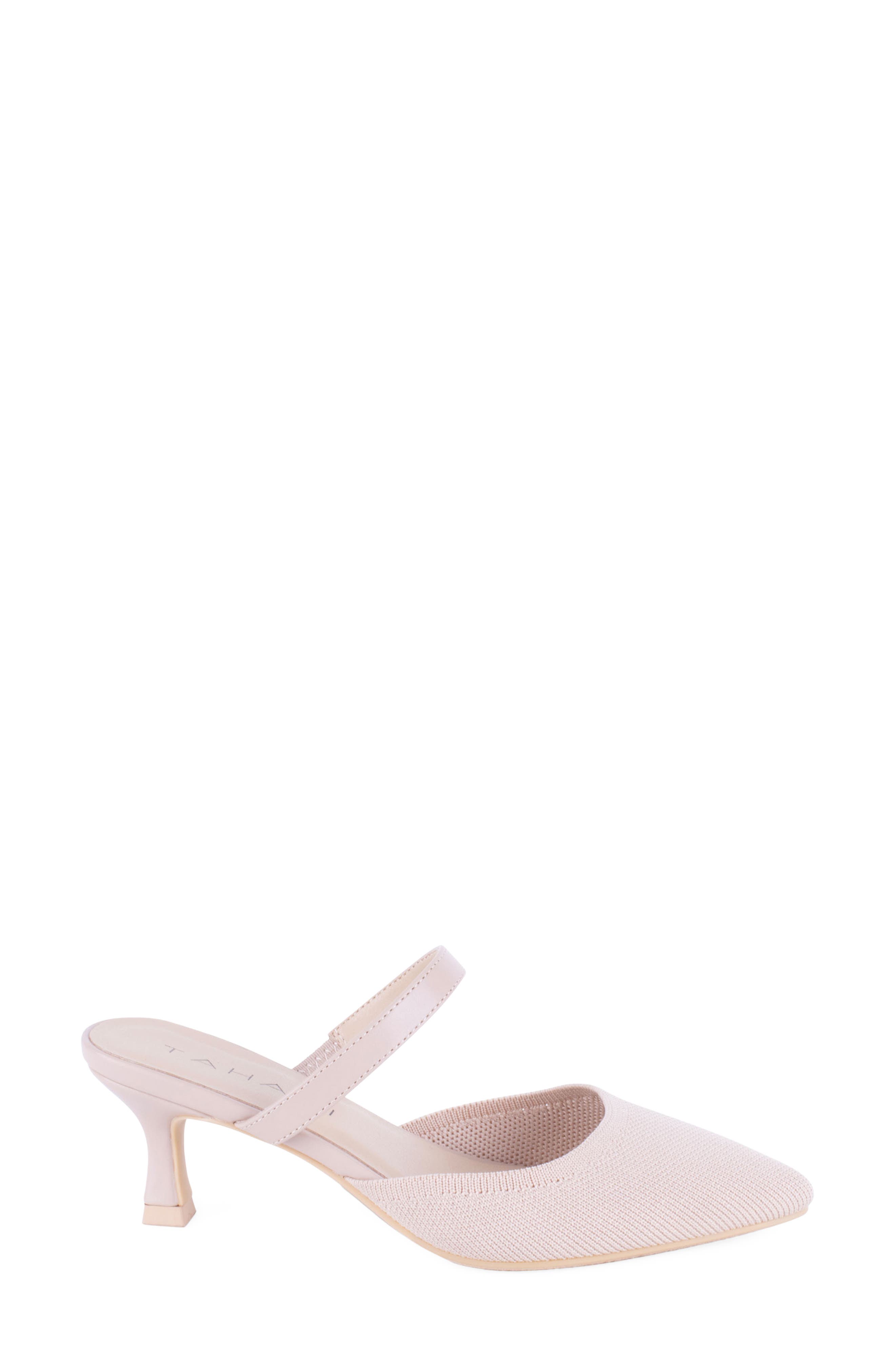 Fuji Pointed Toe Kitten Heel Mule - image 4