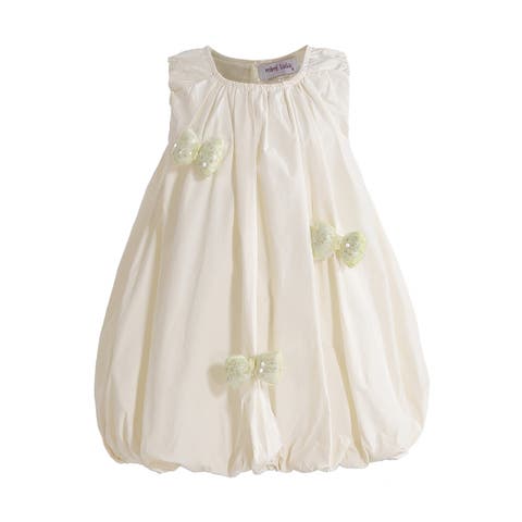 Annalise Sequin Bow Balloon Dress