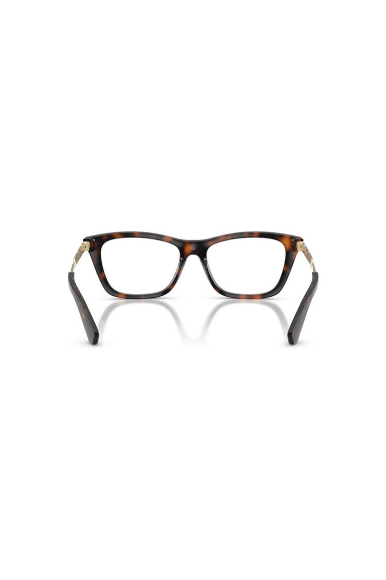 54mm Rectangle optical glasses, Alternate, color, Brown