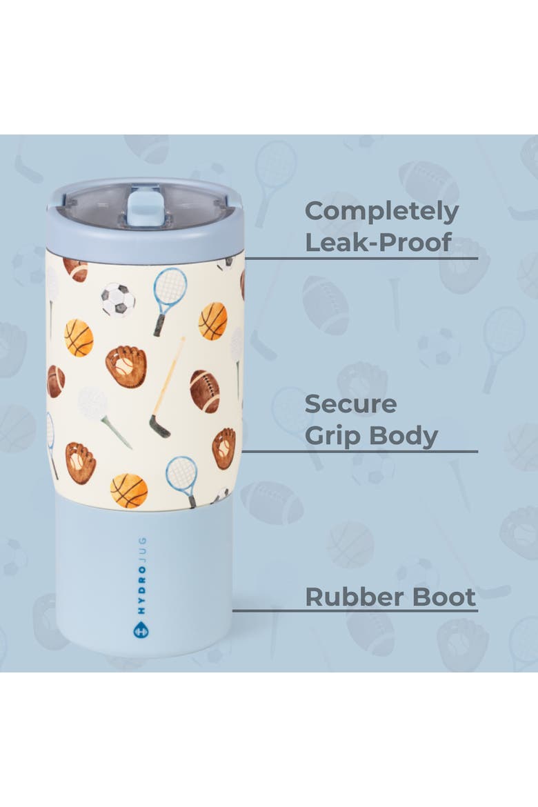 Kids 14 oz Sport Water Bottle - Stainless Steel, Insulated, 100% Leakproof, With Carry Handle, BPA-Free, Kid-Friendly Design, Alternate, color, Sports