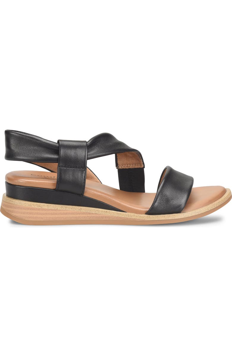 Comfortiva Marcy Wedge Sandal, Alternate, color, Black