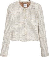 ST. JOHN Côte d'Azure Tweed Crop Jacket