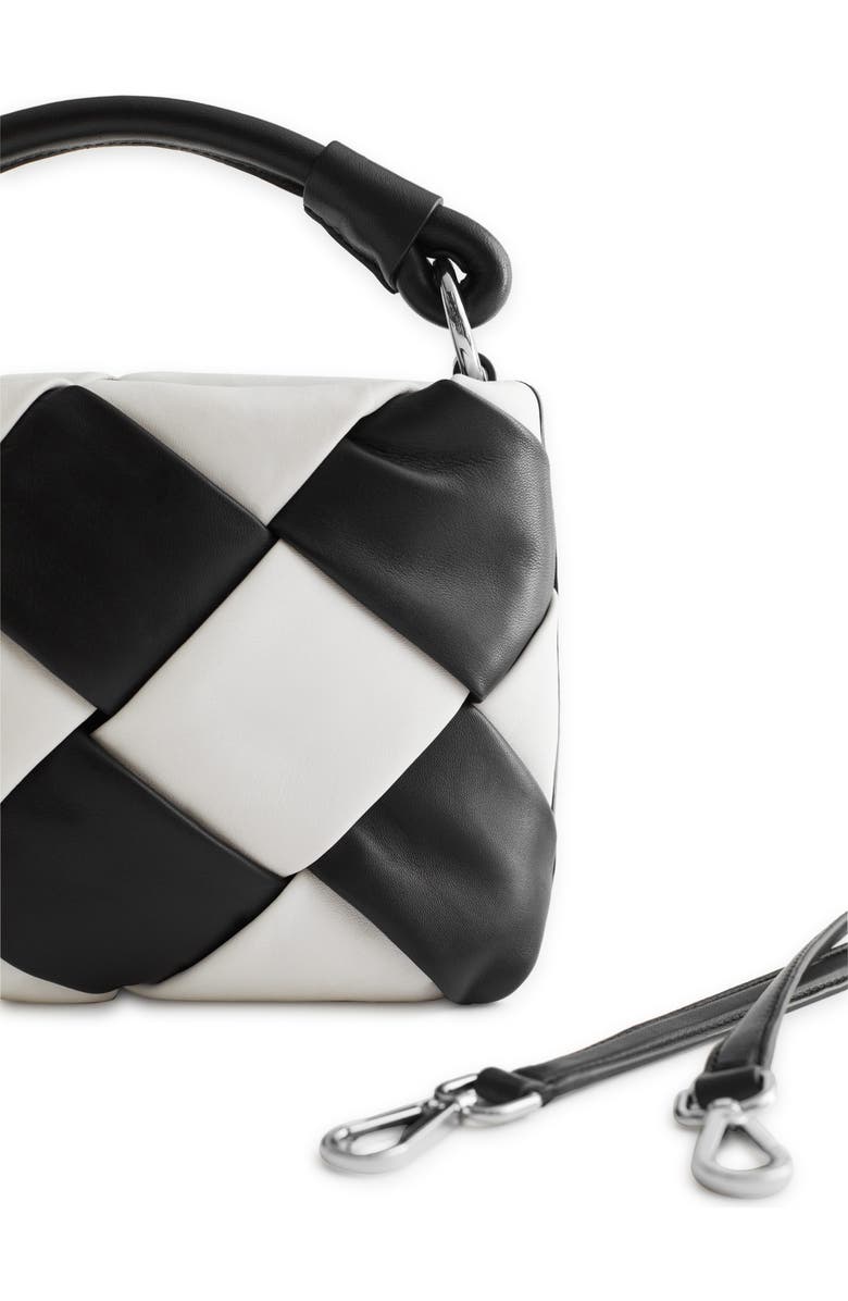 & Other Stories Two-Tone Braided Leather Crossbody Bag, Alternate, color,