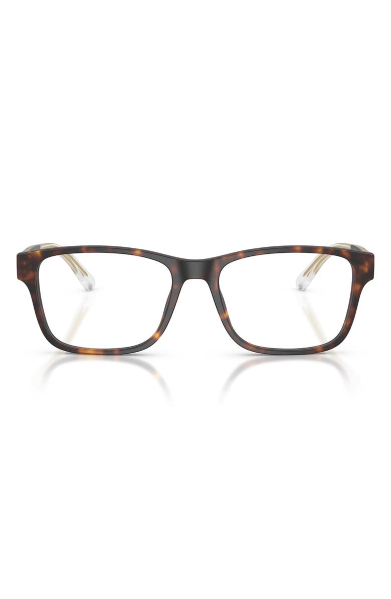 Emporio Armani 55mm Rectangle Optical Glasses, Main, color,