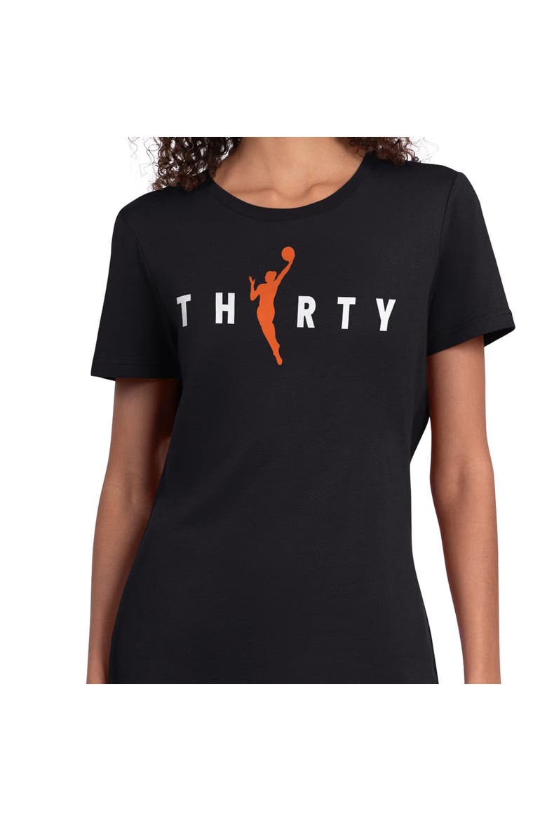 Women's Starter  Black Golden State Valkyries WNBA 30th Anniversary Scoop Neck T-Shirt, Alternate, color, Black