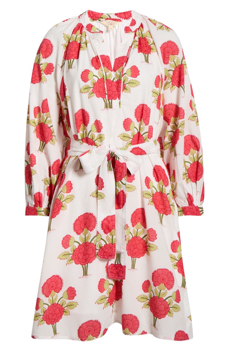Faherty Kaia Floral Print Long Sleeve Dress, Main, color,
