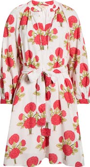 Faherty Kaia Floral Print Long Sleeve Dress