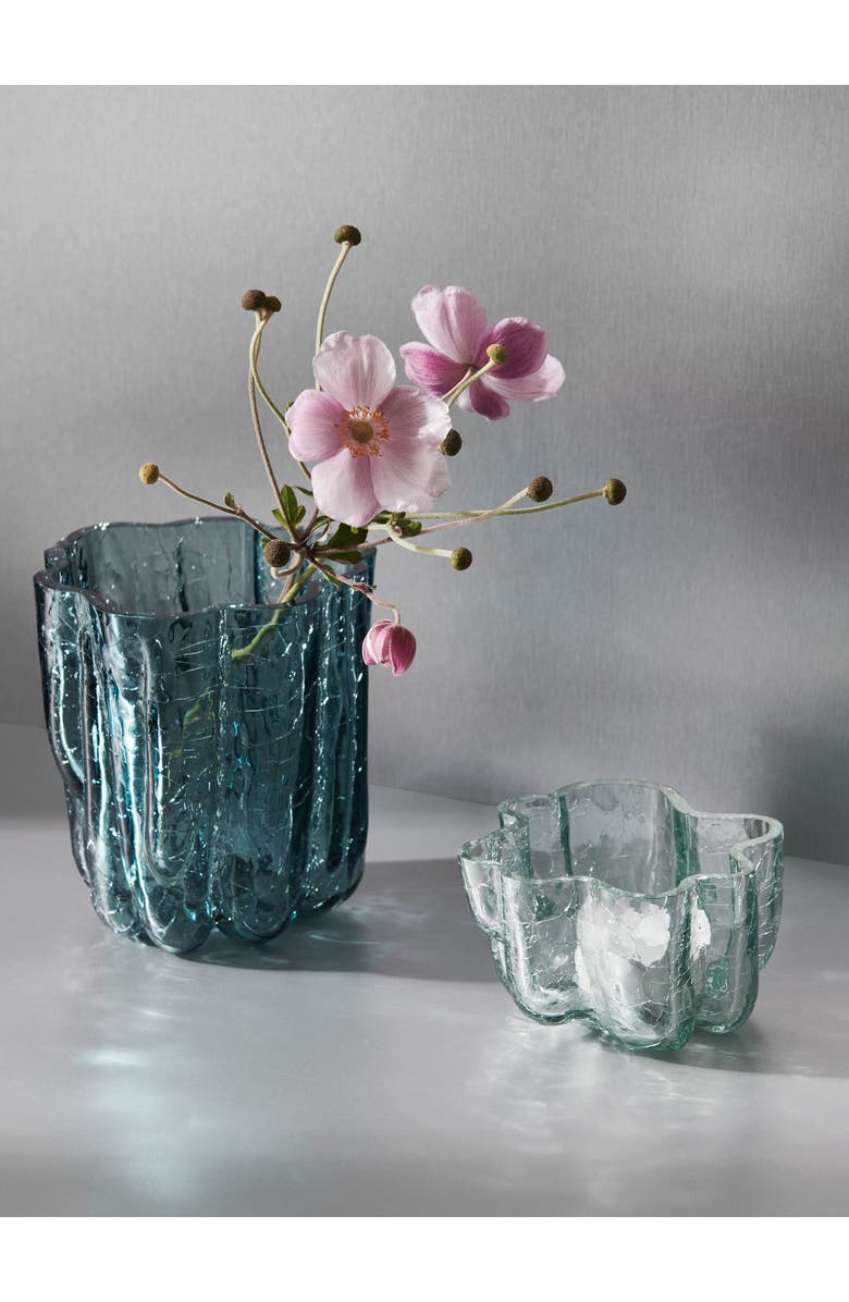 Kosta Boda Small Crackle Bowl, Alternate, color, Blue