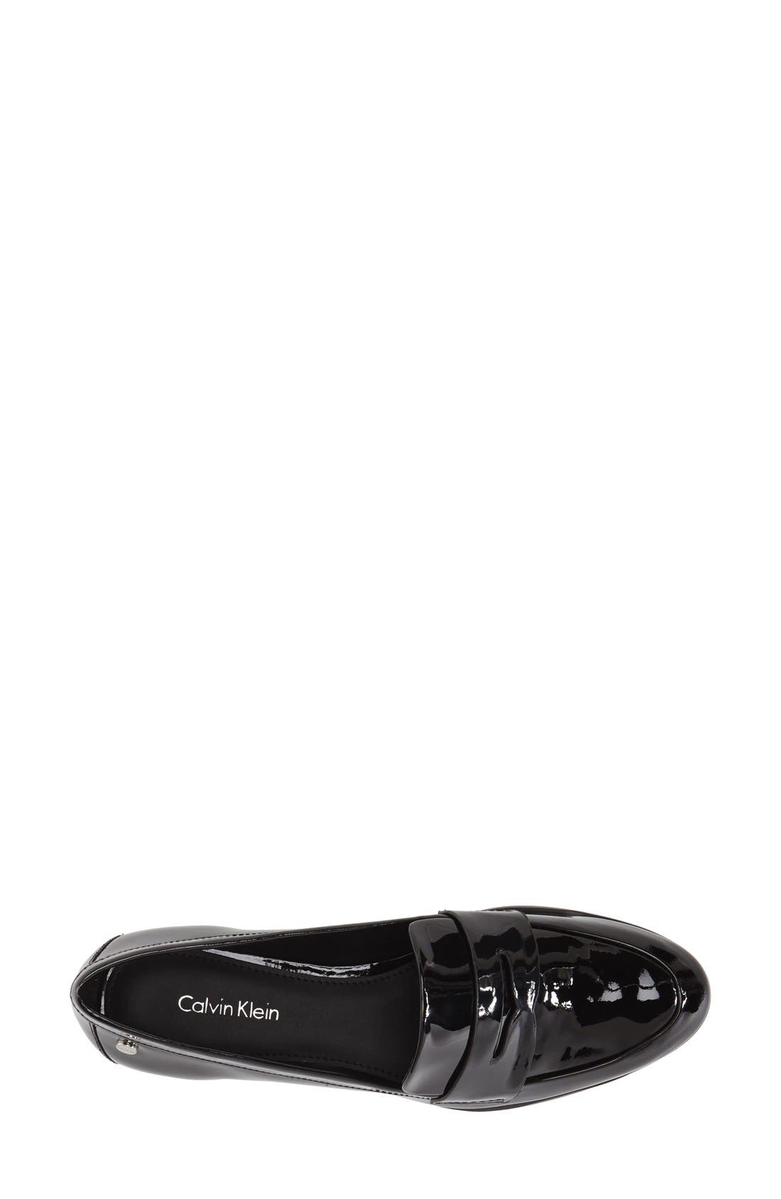 'Celia' Penny Loafer, Alternate, color, BLACK PATENT