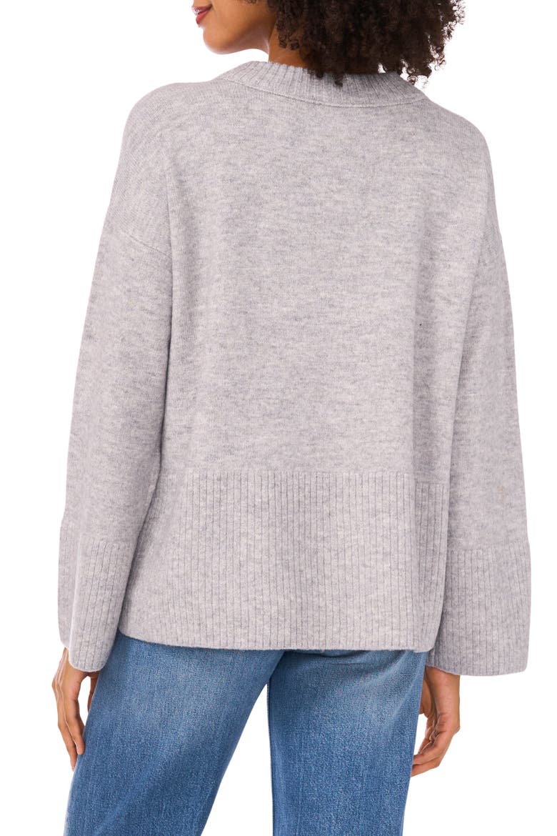 Relaxed Crewneck Sweater, Alternate, color, LIGHT HEATHER GREY