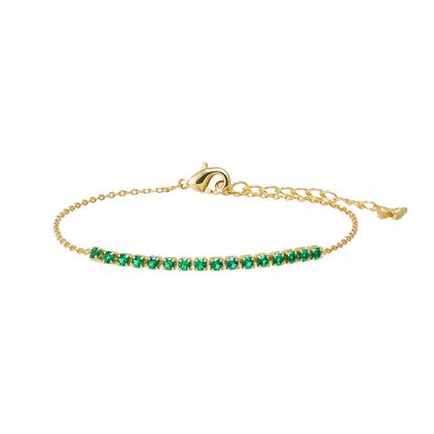 Colored Four Prong Half Tennis Bracelet