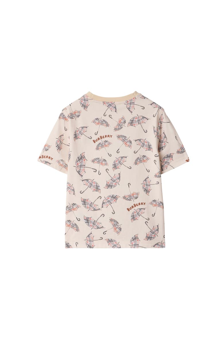 Burberry Umbrella Cotton T-shirt, Alternate, color, Calico Beige