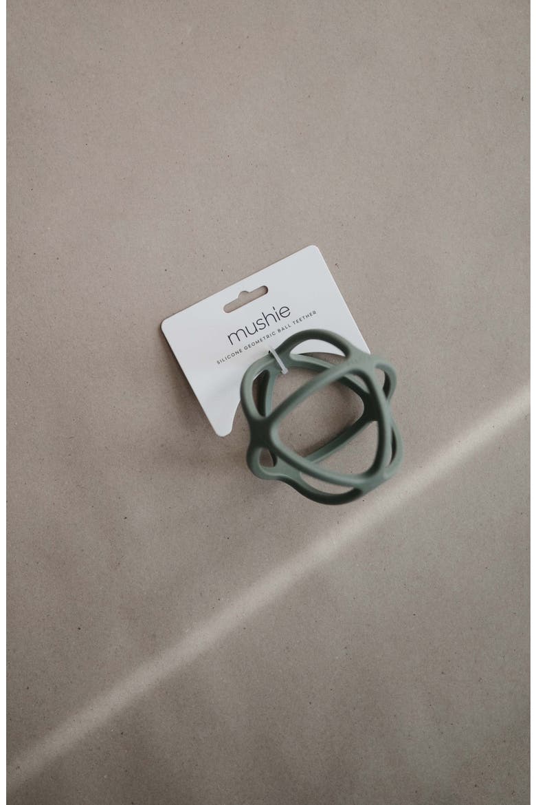 Silicone Ball Teether Toy, Alternate, color, DRIED THYME