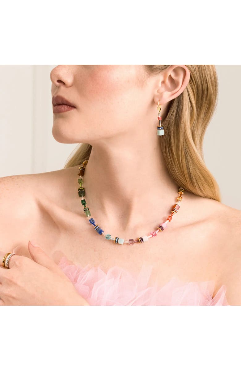 COEUR DE LION Geocube Iconic Precious Necklace, Alternate, color, Rainbow