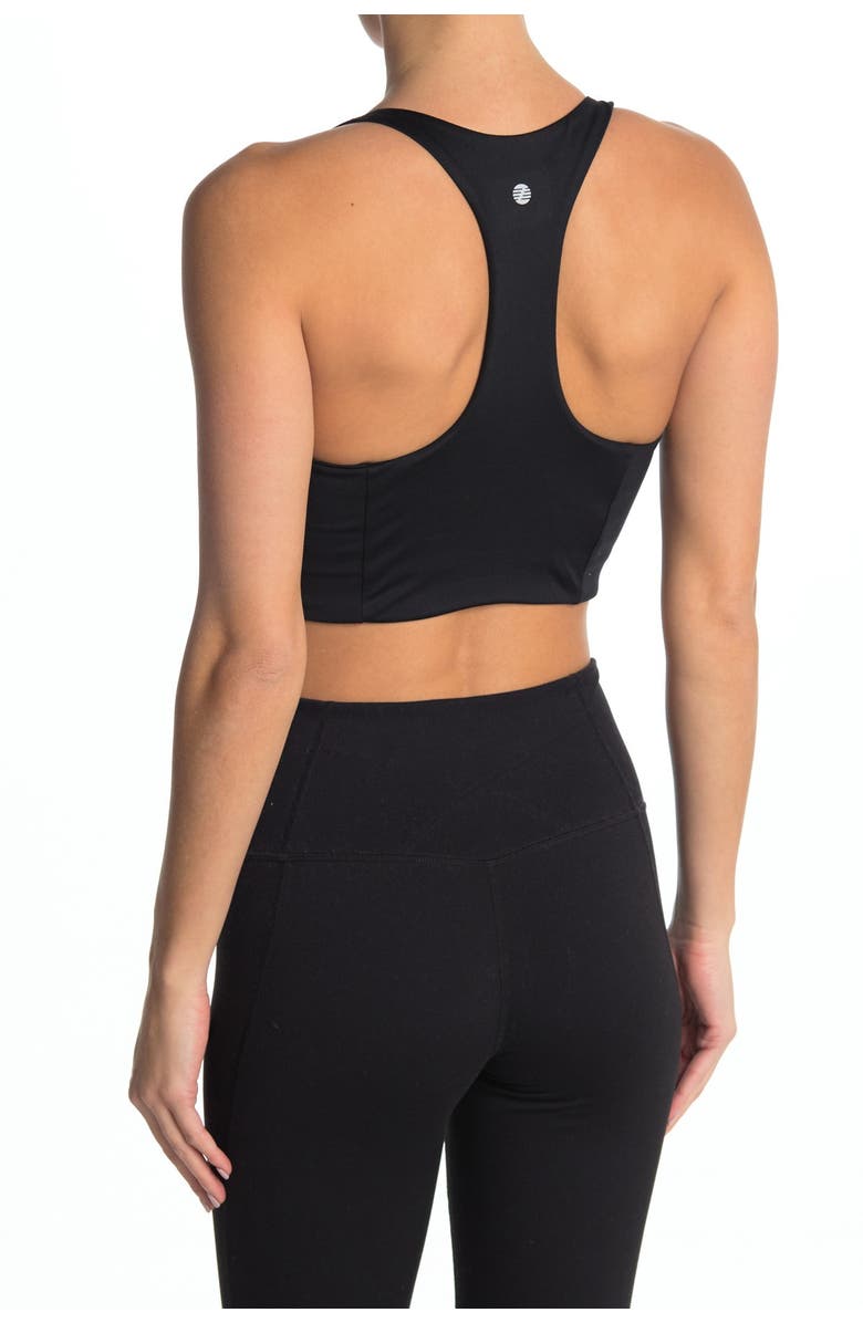 Z by Zella Re-Gen Long Line Sports Bra, Alternate, color, 