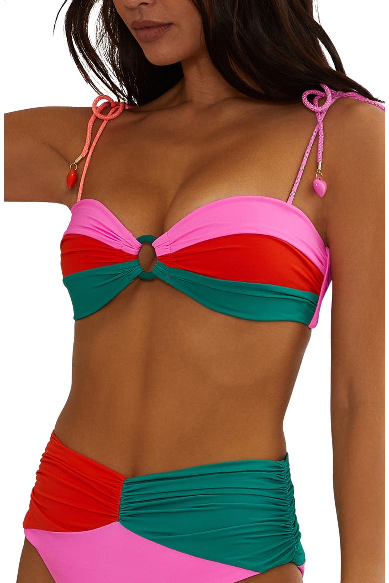 Sophia Tie Strap Bikini Top, Alternate, color, CABO COLORBLOCK