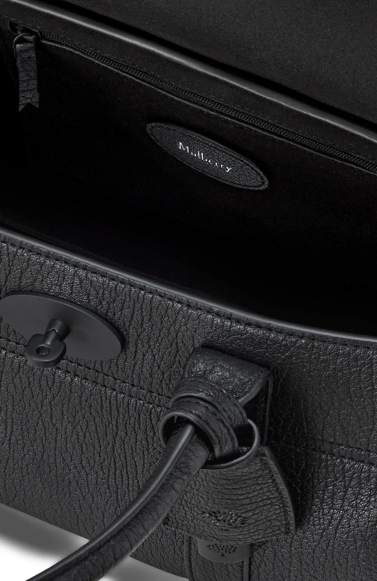 Mulberry Small Bayswater Satchel, Alternate, color, Black