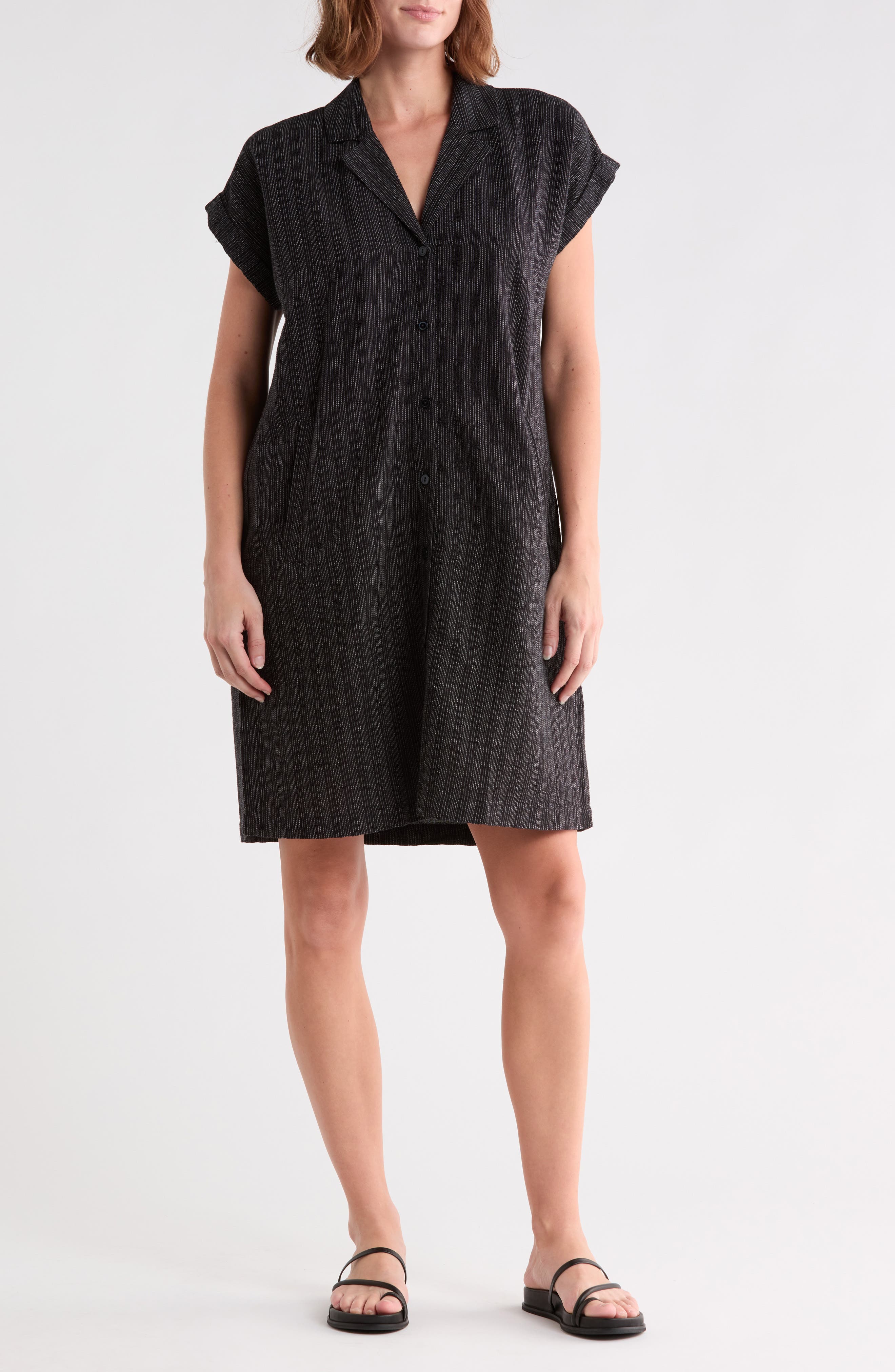 Organic Cotton Blend Shirtdress