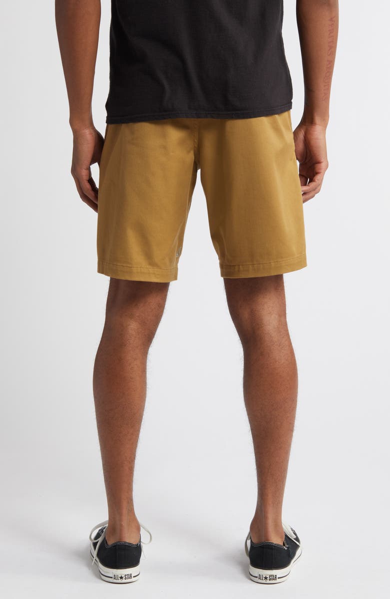 Volcom Frickin' Drawstring Waist Shorts, Alternate, color, Dark Khaki