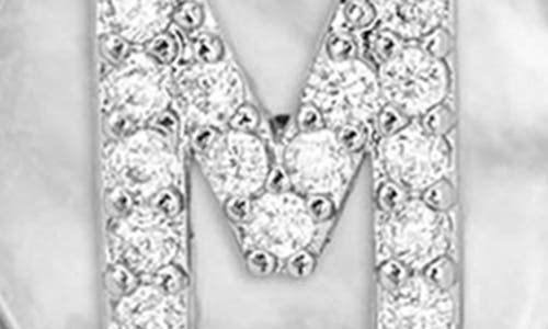 Melinda Maria Baby Love Letters Initial Pendant Necklace In Silver M