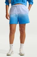 Nike Phoenix Fleece Mid Rise Dip Dye Shorts