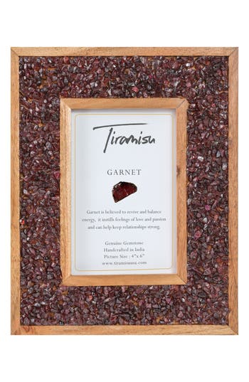 Tiramisu Stone Embellished Picture Frame In Red