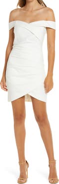 Lavish Alice Off the Shoulder Wrap Look Minidress