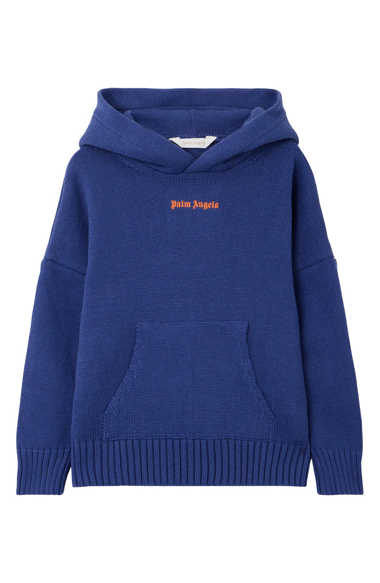 Kids' Logo Cotton & Wool Knit Hoodie