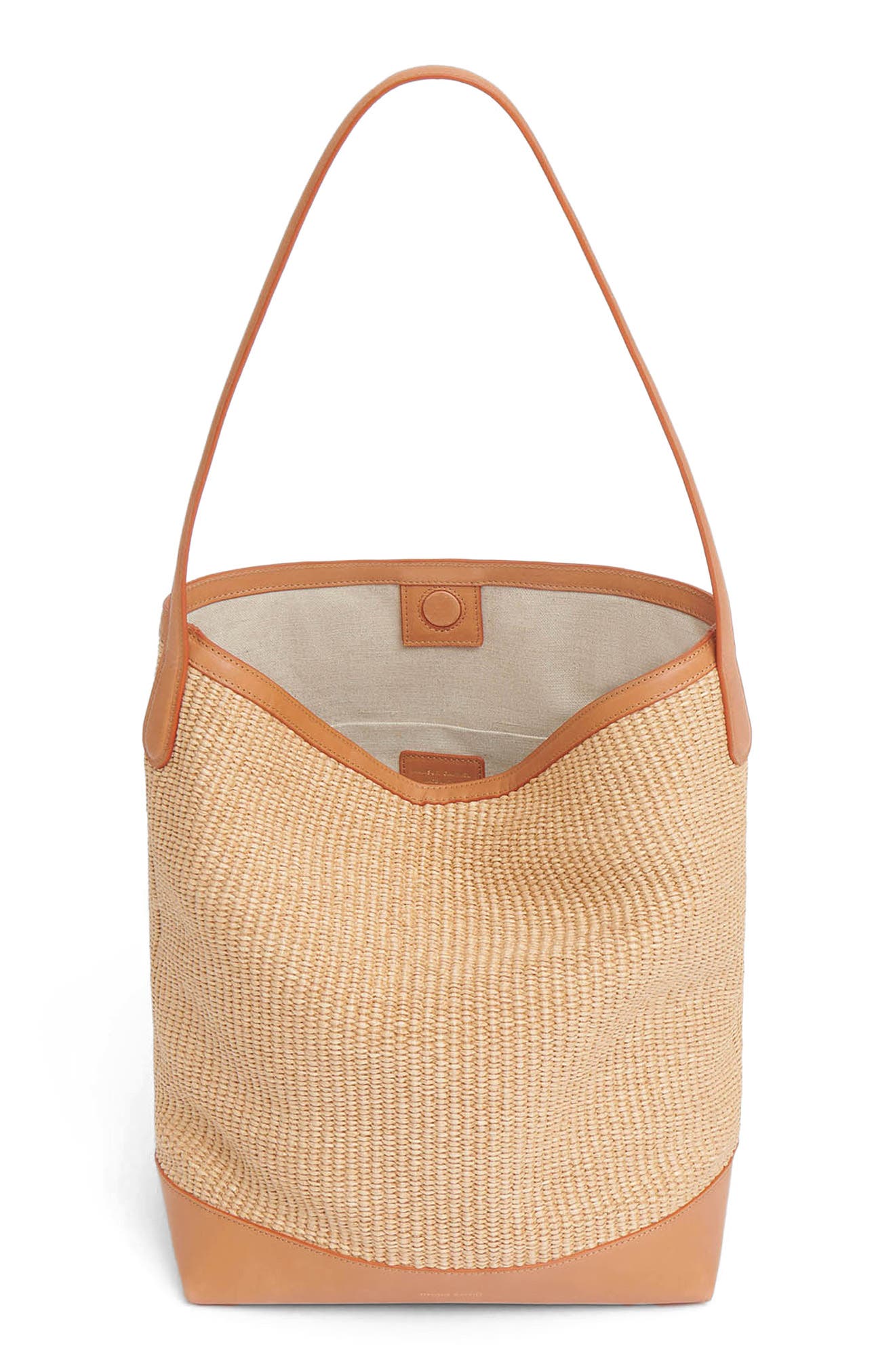Mansur Gavriel Everyday Cabas Raffia Hobo Bag, Alternate, color, 