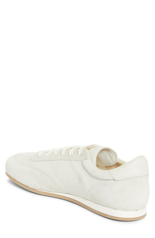 Common Projects Minimal Runner Suede-trimmed Leather Sneakers In White