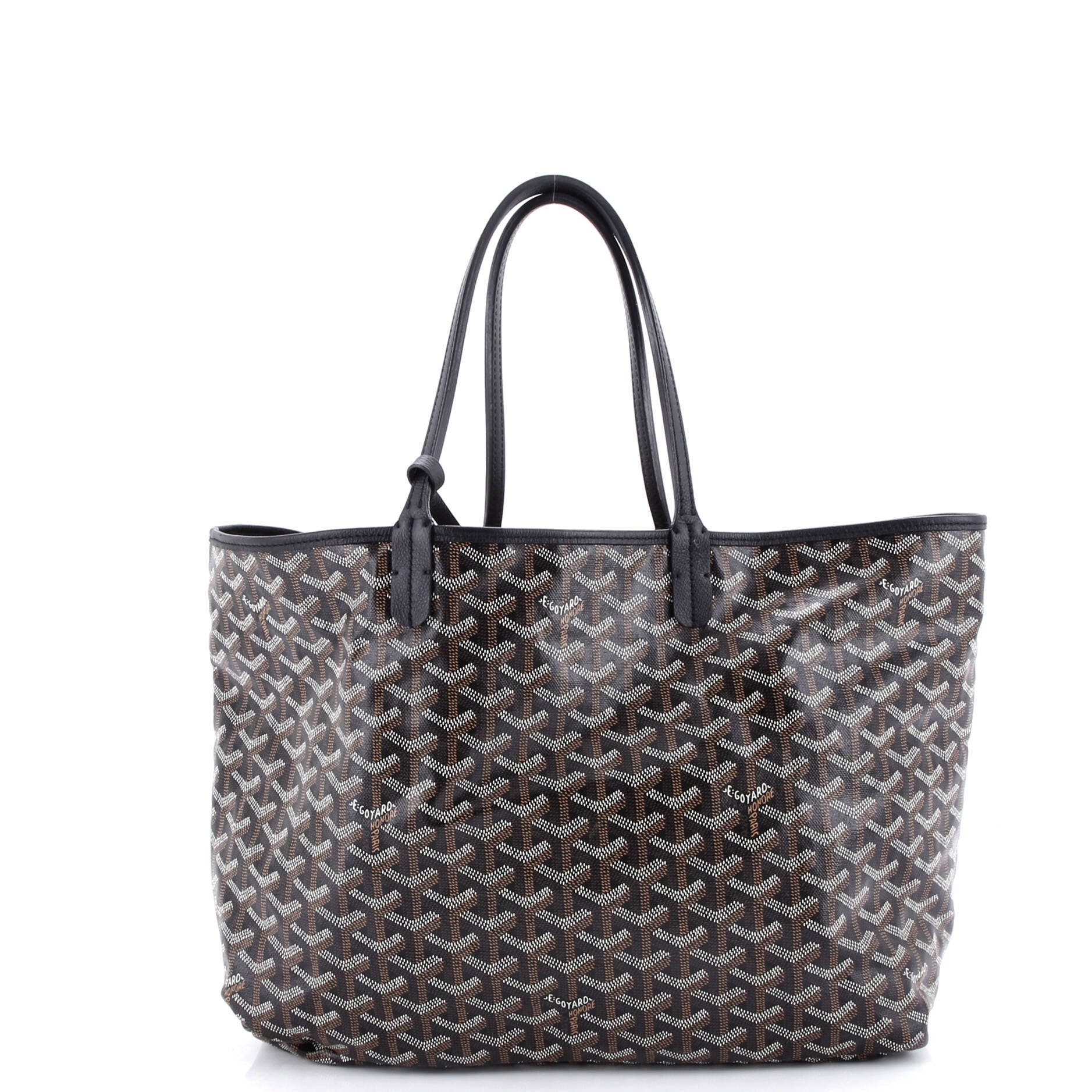 Pre-Owned Goyard Saint Louis Tote Coated Canvas PM, Alternate, color, Black