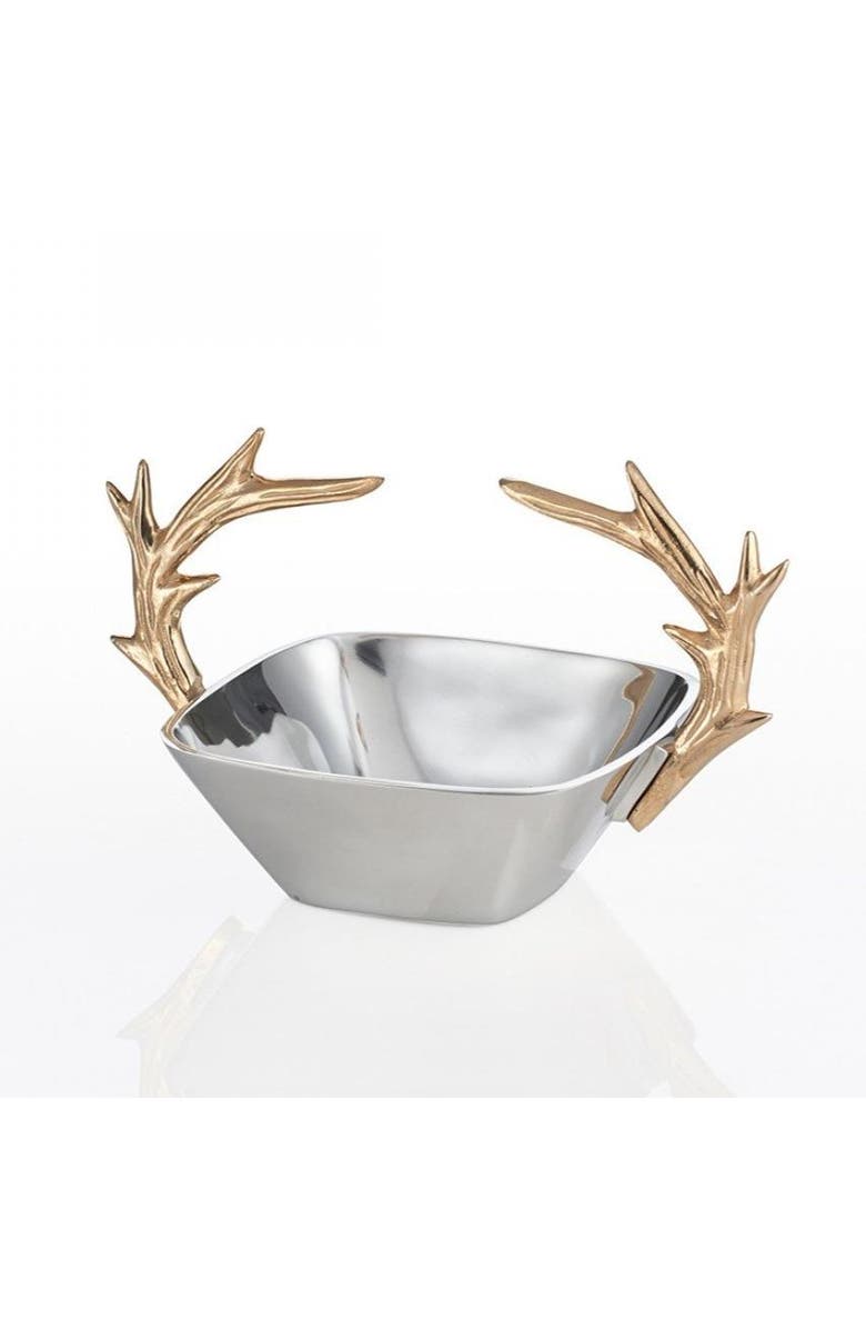 Lunares Staghorn Bowl, Main, color, Silver