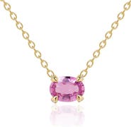 VALANI ATELIER Pink Sapphire & Diamond Pendant Necklace