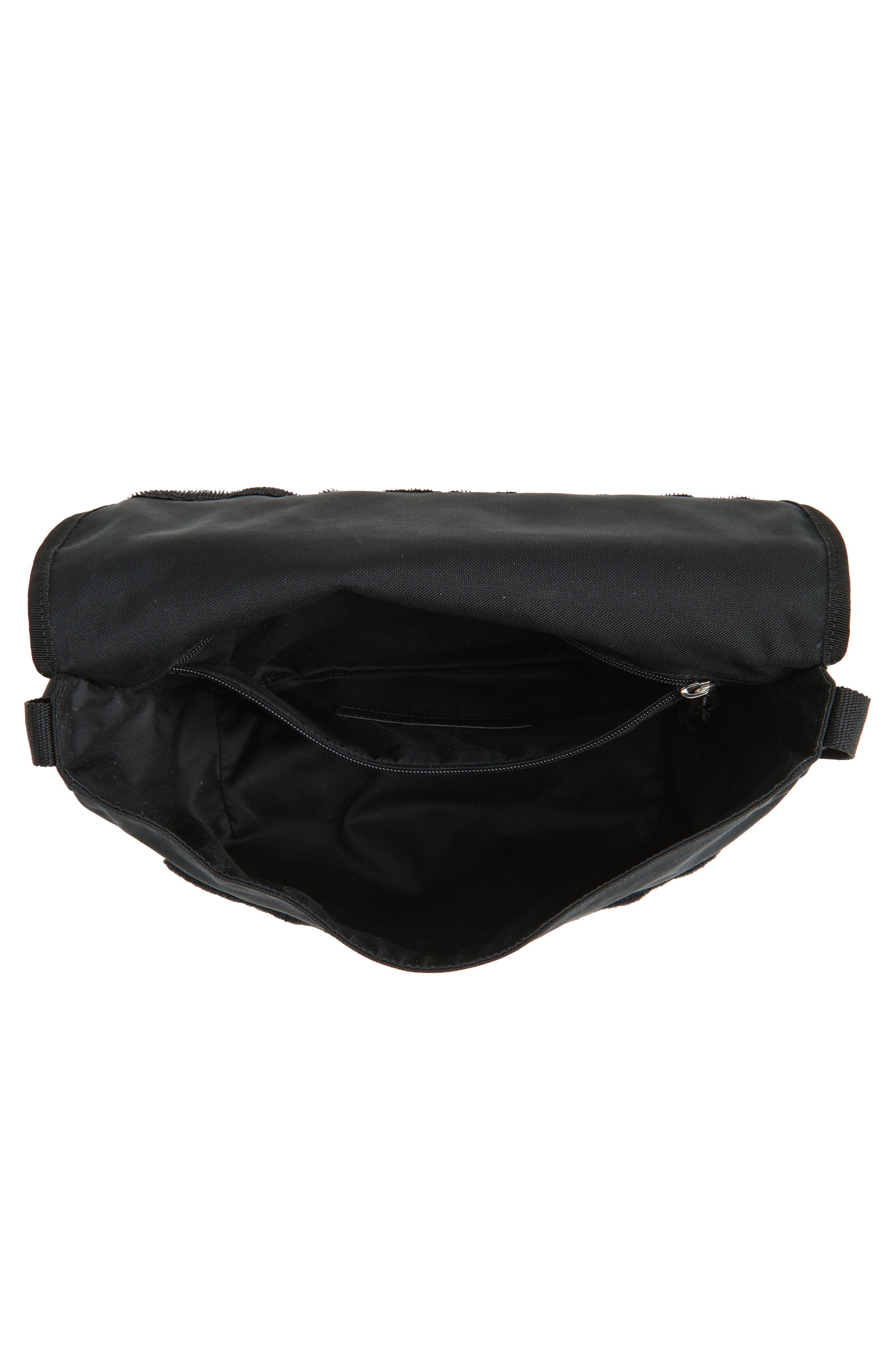 Balenciaga Explorer Canvas Messenger Bag, Alternate, color, 1000 Black