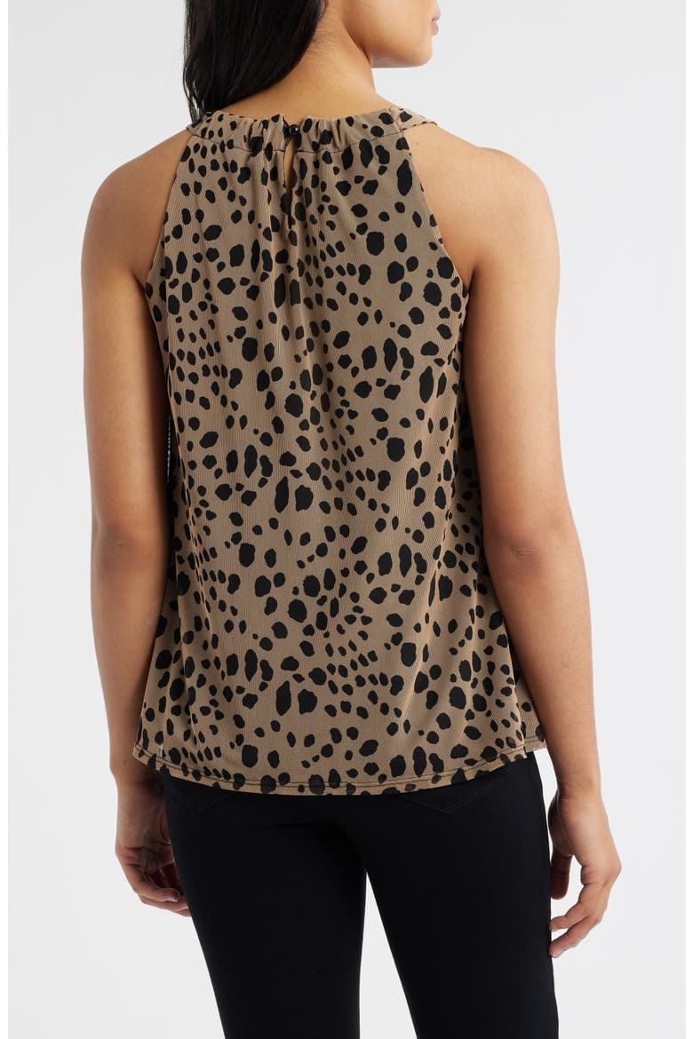 Halter Top, Alternate, color, CAMEL/ BLACK