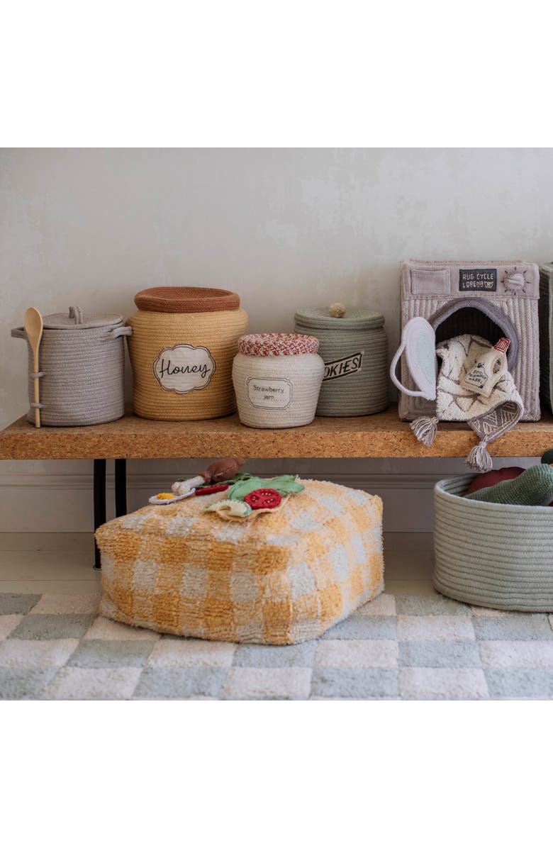 Lorena Canals Basket Honey Pot, Alternate, color, Honey, Toffee