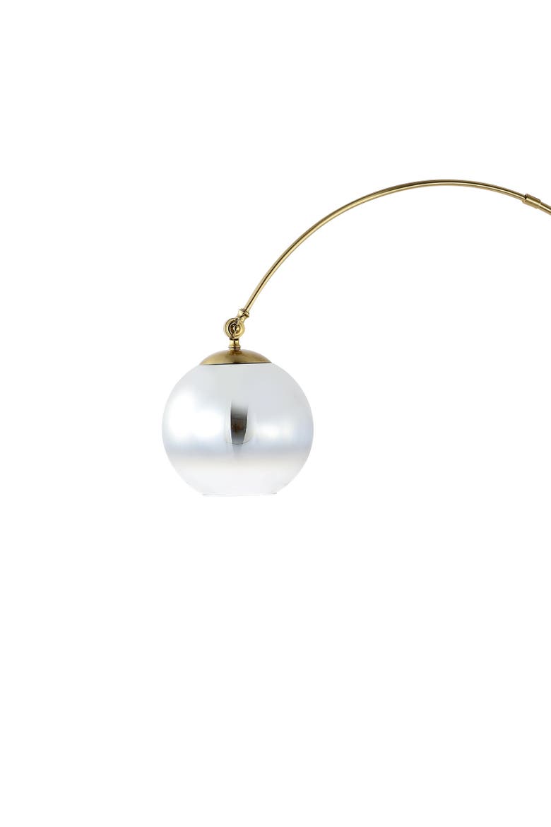 Nora 71" Coastal Vintage Iron LED Floor Lamp, Alternate, color, Brass Gold