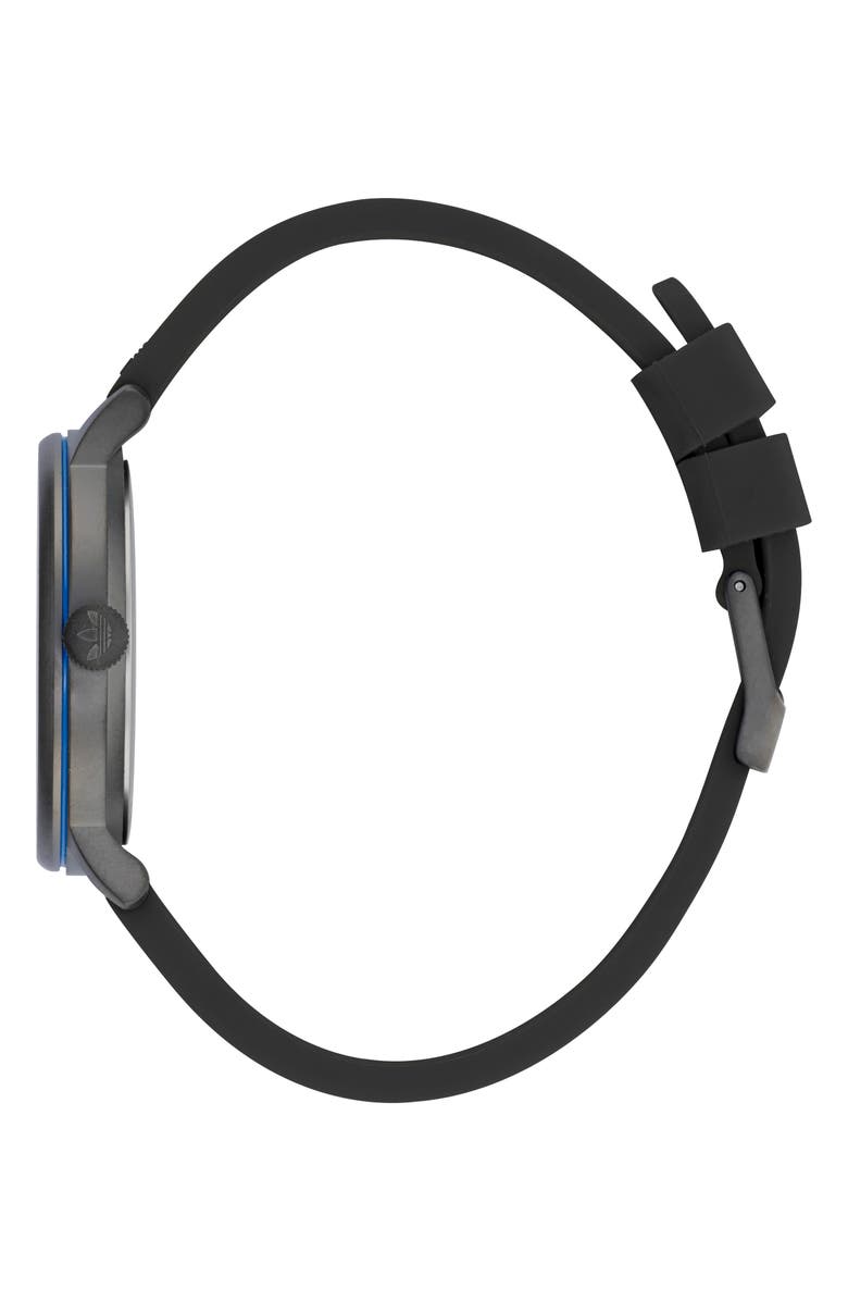 adidas Code One Small Silicone Strap Watch, 35mm, Alternate, color,