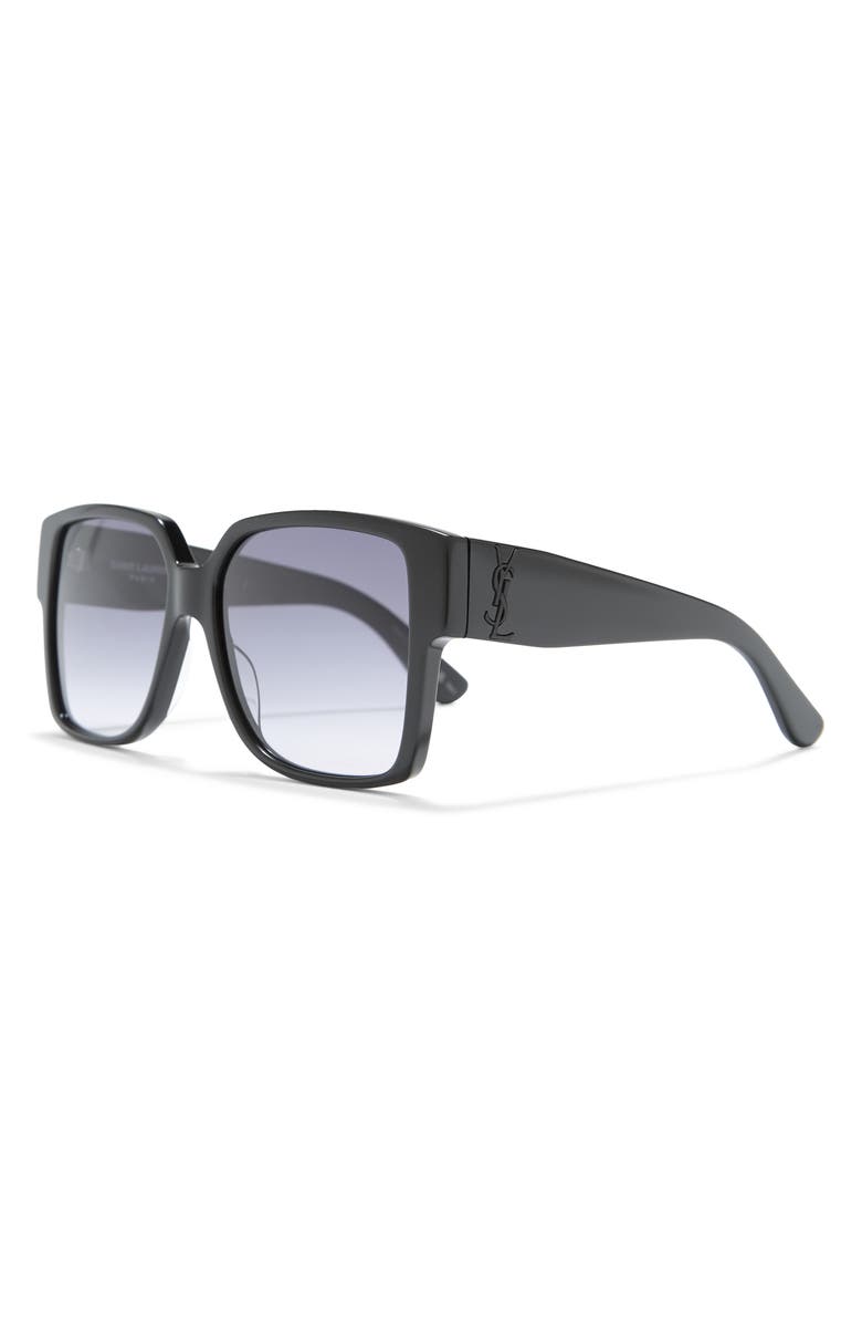 Saint Laurent 55mm Square Sunglasses, Alternate, color,