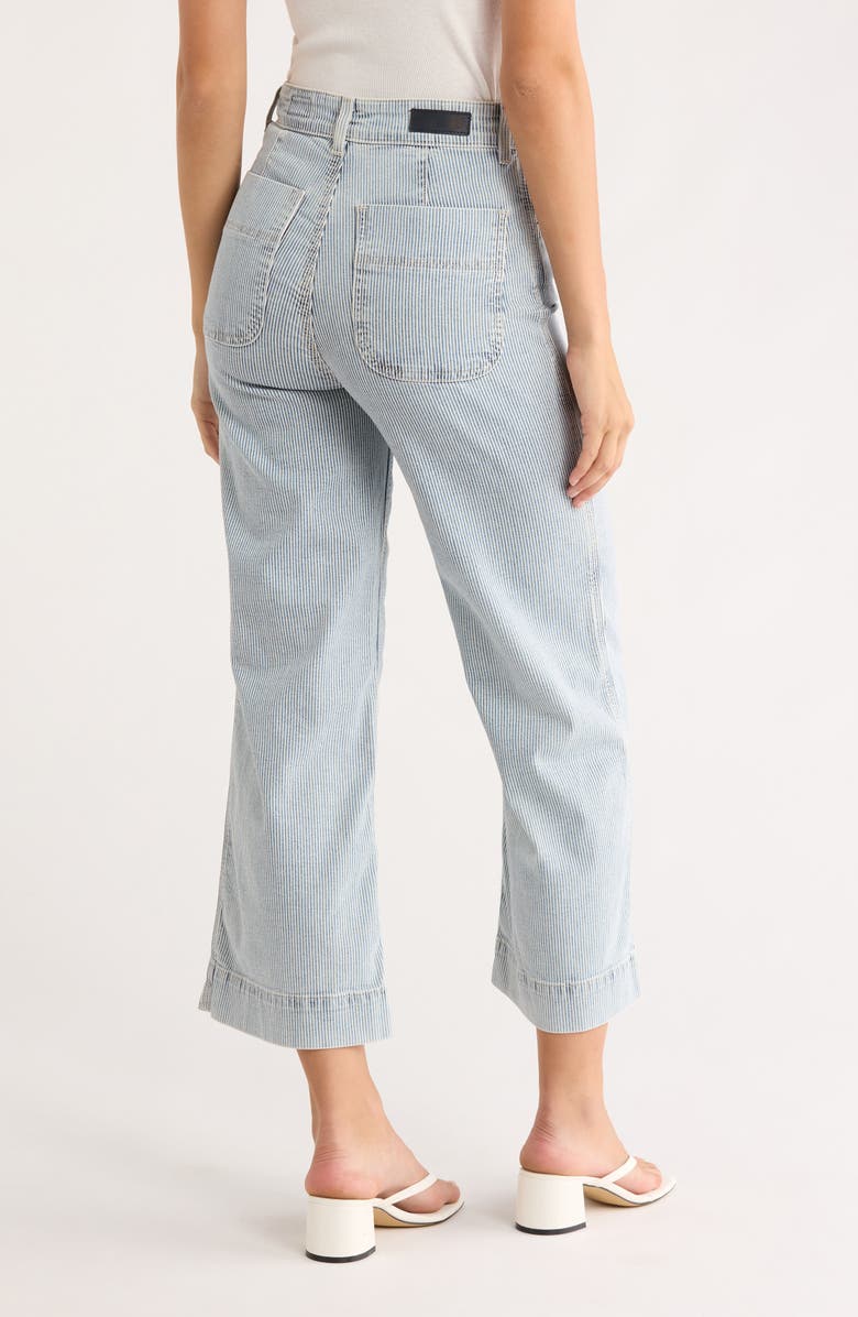 AG Rosie High Waist Crop Wide Leg Jeans, Alternate, color, Sea Salt